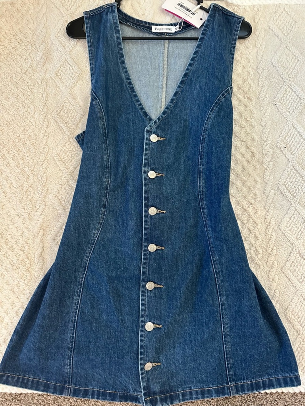 Beginning Boutique Dark Blue Denim Mini Dress